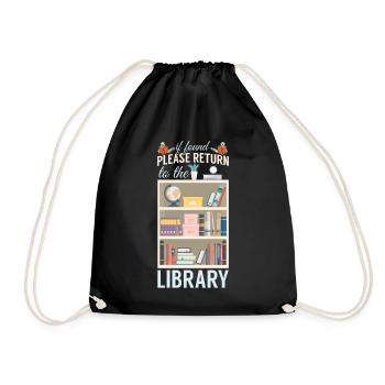 Livre Lire Littérature - Sac de sport léger - noir - Devant