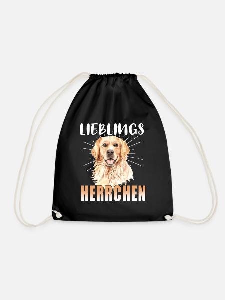 Hund Lieblings Herrchen Lieblingsherrchen Herrchen - Turnbeutel - Schwarz