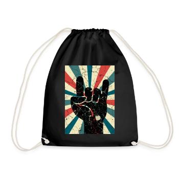 Devil's Horn Punks - Drawstring Bag - black - Front