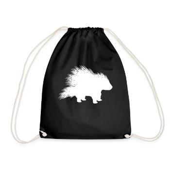 Porc-épic épic - Sac de sport léger - noir - Devant