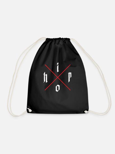 Hip Hop - Drawstring Bag - black