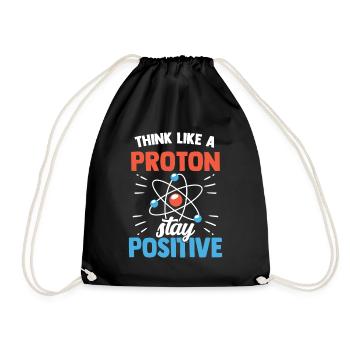 Chemist Laboratory Periodic Table Neutron Alchemy - Drawstring Bag - black - Front