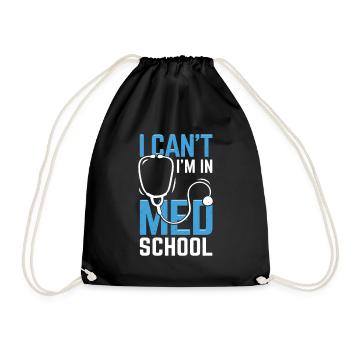 Médecine Étudiant Étudiant En Médecine Cadeau - Sac de sport léger - noir - Devant
