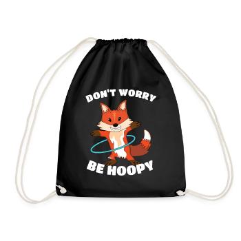 Hula Hupp Renard dont worry be hoopy - Sac de sport léger - noir - Devant
