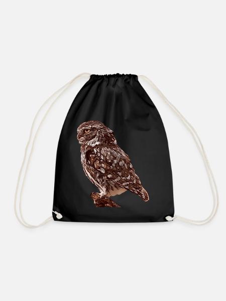 Hiboux motif oiseau Animal animal animal animal - Sac de sport léger - noir