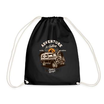 L’aventure appelle le véhicule tout-terrain hors route extérieur - Sac de sport léger - noir - Devant