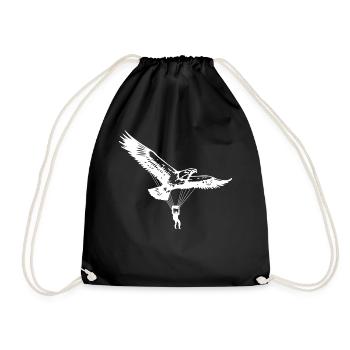 Parapente parapente comme aigle - Sac de sport léger - noir - Devant
