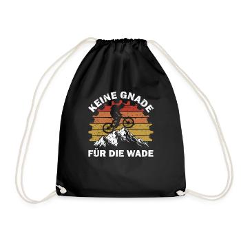 Fahrrad Keine Gnade Für Die Wade - Turnbeutel - Schwarz - Vorne