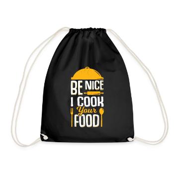Chef Chef Food Chef Gift - Drawstring Bag - black - Front