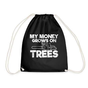 Arbres Arboriste Tronçonneuse - Sac de sport léger - noir - Devant