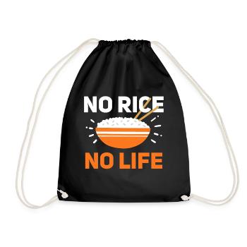 Rice Filipino Philippines Asian Food - Drawstring Bag - black - Front