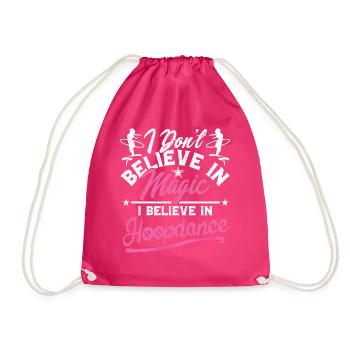 Hulahoop Hoop Dance Hooping Huller Hula Hupp - Turnbeutel - Fuchsia - Vorne