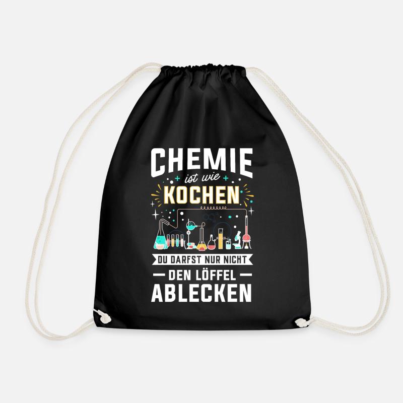 Chemie - Turnbeutel - Schwarz