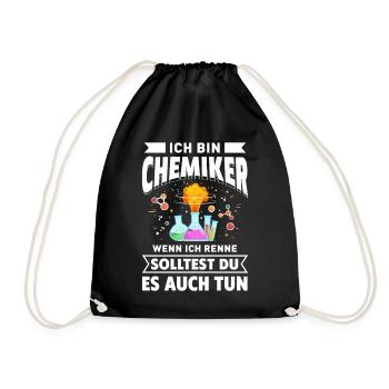 Chemiker Labor Periodensystem Neutron Alchemie - Turnbeutel - Schwarz - Vorne
