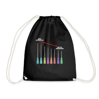 Mauvais Patients Gentils Professionnels de santé - Sac de sport léger - noir - Devant