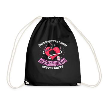Medical Assistants Rescue Doctors - Drawstring Bag - black - Front