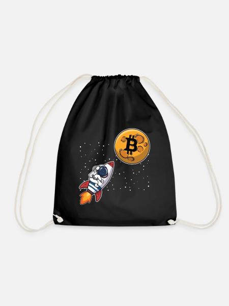 Astronaute Bitcoin - Sac de sport léger - noir