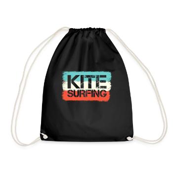 Kite Surf Retro - Sac de sport léger - noir - Devant
