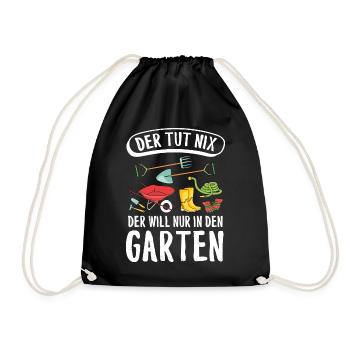 Garten - Turnbeutel - Schwarz - Vorne