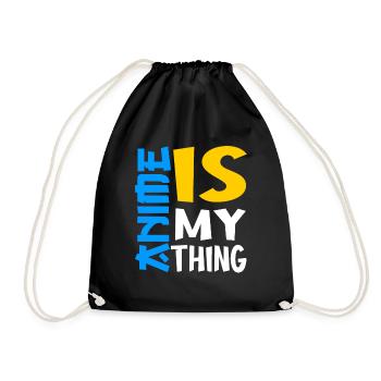 Anime Manga Japan Cosplay Gift - Drawstring Bag - black - Front