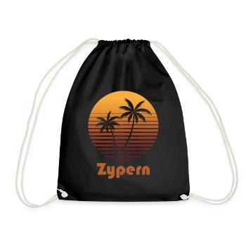 Zypern - Turnbeutel - Schwarz - Vorne