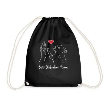 Beste Chihuahua Mama - Turnbeutel - Schwarz - Vorne