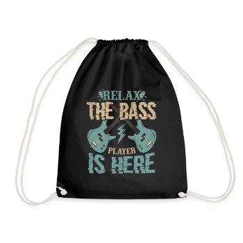 Basse guitare basse basse guitare - Sac de sport léger - noir - Devant
