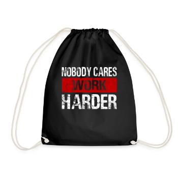 Nobody Cares Work Gym Motivation Fitness - Sac de sport léger - noir - Devant