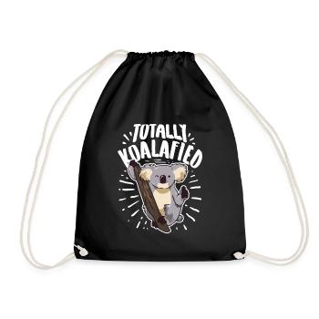 Totally Koalafied - Drawstring Bag - black - Front