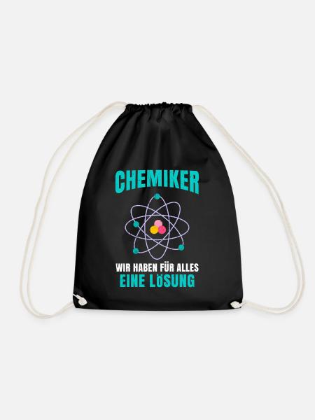 Chemie - Turnbeutel - Schwarz