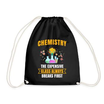 chemistry - Drawstring Bag - black - Front