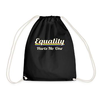 Gender Equality Gleichberechtigung LGBTQ LGBT - Drawstring Bag - black - Front