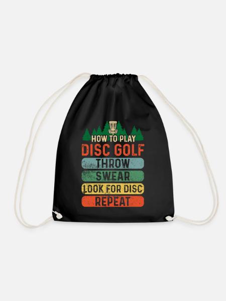 Disc Golf - Turnbeutel - Schwarz
