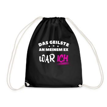 Das Geilste an meinem Ex war ich Scheidung - Turnbeutel - Schwarz - Vorne