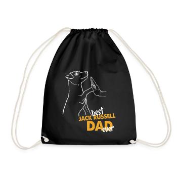 Best Jack Russell Dad Ever Jack Russell Papa - Turnbeutel - Schwarz - Vorne