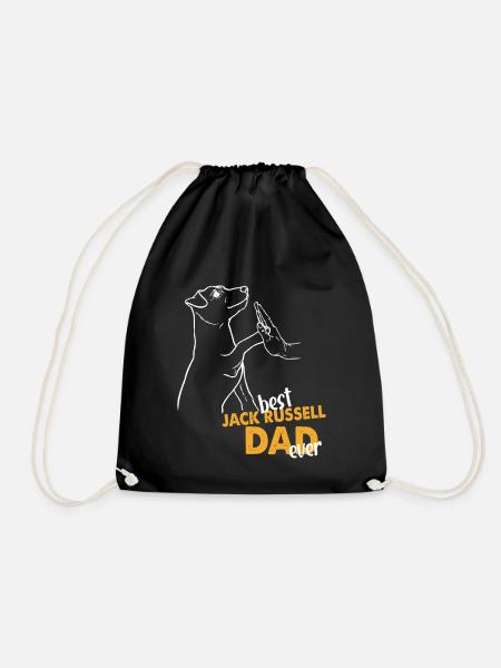 Best Jack Russell Dad Ever Jack Russell Papa - Turnbeutel - Schwarz