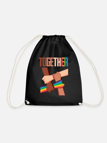 Equality Social Justice Human - Turnbeutel - Schwarz