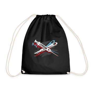 Surgeon Gift Medicine Doctor Doc Doctor Sayings - Drawstring Bag - black - Front
