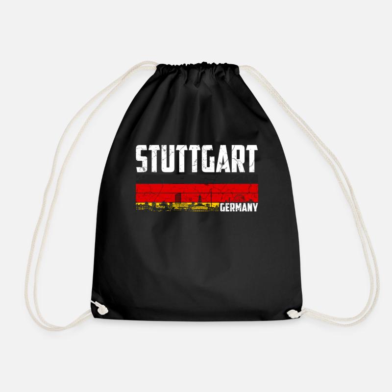 Stuttgart Deutschland - Turnbeutel - Schwarz