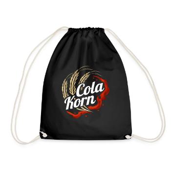Cola Korn - Lustiges Korn Cola Design - Turnbeutel - Schwarz - Vorne