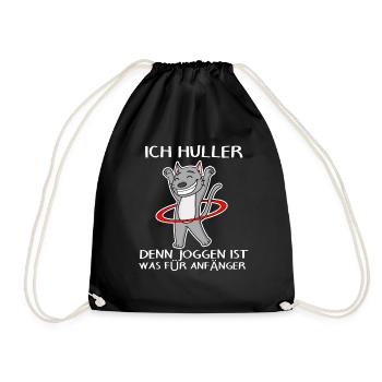 Hullern Katze - Turnbeutel - Schwarz - Vorne