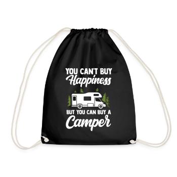 camper - Drawstring Bag - black - Front