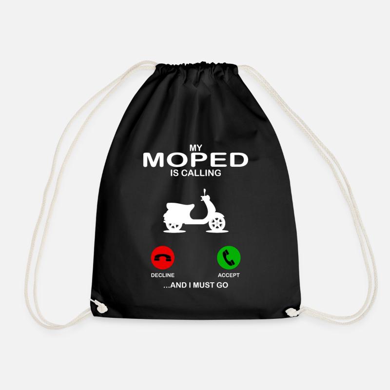moped - Turnbeutel - Schwarz