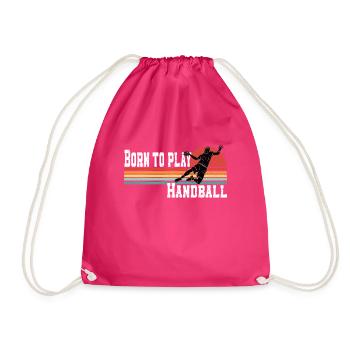 Kreisläufer Handball Handballtrainer Handballer - Turnbeutel - Fuchsia - Vorne