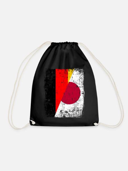 Deutschland Japan Berlin Tokio Sport Athlet Fan - Turnbeutel - Schwarz