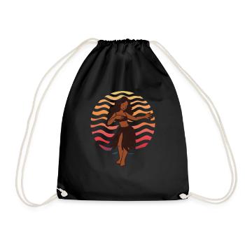 Hula Girl Hawaii Hula Tänzerin Kleid Tanz Aloha - Turnbeutel - Schwarz - Vorne