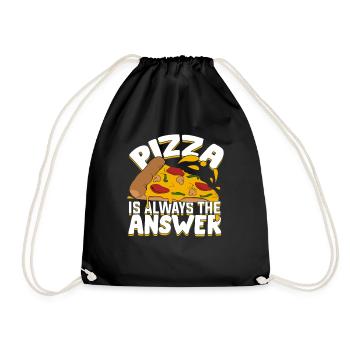 Pizza Pizza Pizza Pizzaiolo cadeau - Sac de sport léger - noir - Devant