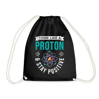 Chemistry Tshirt Neutron Atom Molecule Teacher Alchemy - Drawstring Bag - black - Front
