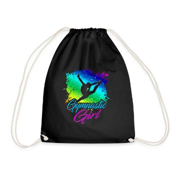 Gymnastique filles - Sac de sport léger - noir - Devant