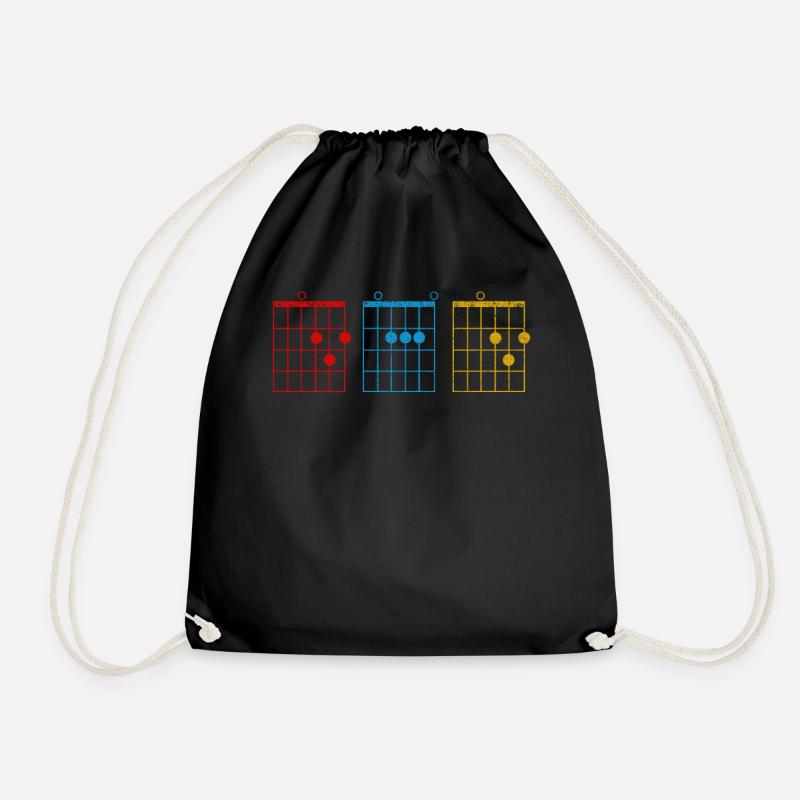 Mens Dad Guitar Chord - Turnbeutel - Schwarz
